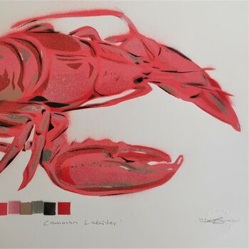 'Common Lobster' Original Signed Painting, 7 of 10