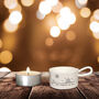 'You Brighten My Day' Ceramic Tea Light Holder, thumbnail 1 of 2
