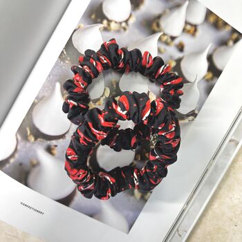 Halloween Hair Scrunchies Set Vampire Fangs, 3 of 8