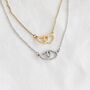 Interlocking Hearts Necklace, thumbnail 3 of 8