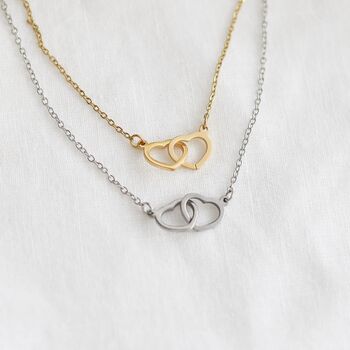 Interlocking Hearts Necklace, 3 of 8