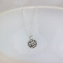Sterling Silver Dinky Leopard Print Pendant Dark, thumbnail 1 of 3