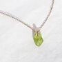 9ct Gold Peridot Necklace, thumbnail 1 of 4