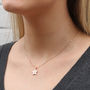 Diamond Set 18ct Gold Plated Or Silver Star Necklace, thumbnail 2 of 6