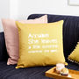 Personalised Inspirational Quote Cushion, thumbnail 1 of 2