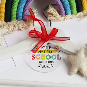 My First School Uniform Hanger Tag Personalised, 8 of 12