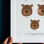Personalised Bear Family Print, thumbnail 3 of 5