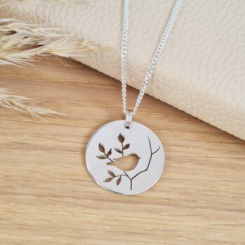 Sterling Silver Robin Necklace, 3 of 6