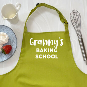 Granny's Baking School Personalised Apron, 6 of 6