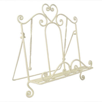 Home Baking Ivory Heart Cookbook Stand, 2 of 11