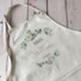 Personalised Wedding Apron, Bride Apron, Wedding Baking Gift, thumbnail 1 of 7