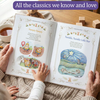 Nursery Rhymes Book Personalised For Baby, 6 of 12