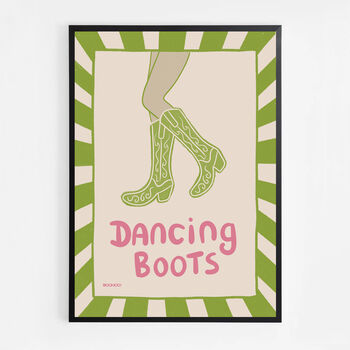 Dancing Boots Cowgirl Print, 5 of 8