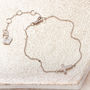 Real Diamond Mini Cross Personalised Bracelet, thumbnail 1 of 5