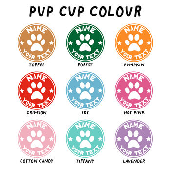 Personalised Dog Pawprint Puppaccino Pup Cup, 4 of 4