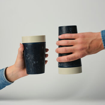 Circular And Co Coffee Cup Made From Fabric 8oz Ecru, 6 of 7