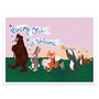 Woodland Animal Parade Art Print, thumbnail 3 of 7