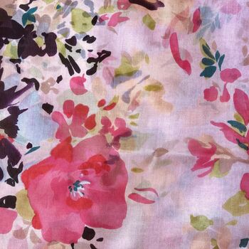 Large 'Rose Garden' Pure Silk Scarf, 2 of 4