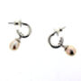 Sterling Silver And Gold Vermeil Gemstone Mini Hoops, thumbnail 9 of 12