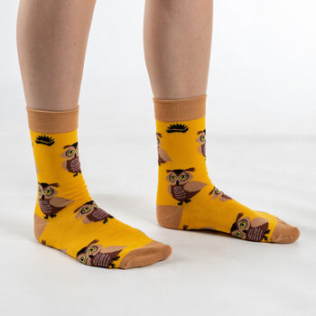 Bamboo Socks | Owl Socks | Bird Socks | Sustainable, 2 of 4