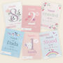 Personalised Baby Girl Milestone Cards, thumbnail 4 of 8