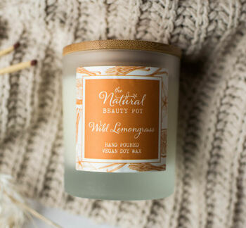 Wild Lemongrass Hand Poured Soy Candle, 2 of 3