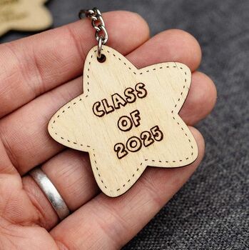 Personalised “Class Of 2026” School Leaver Keyring – Engraved Student Gift, 5 of 6
