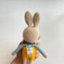 Handmade Crochet Bunny Toys For Kids, thumbnail 9 of 12