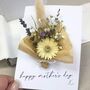 Mothers Day Everlasting Dried Flower Bouquet Card, thumbnail 1 of 12