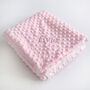 Personalised Bright Pink Bobble Sherpa Baby Blanket, thumbnail 5 of 10