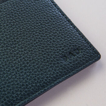 Personalised Pebble Grain Leather Wallet, 6 of 10