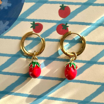 Pasta Gift Sets For Carb Lovers And Foodies – “Let’s Eat Pasta” And “Love You More Than Pasta” A4 Art Prints, Tomato Charm Earrings, Bookmark And Greeting Card, 12 of 12