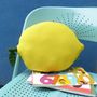 Lemon Shaped Pillow Nursery Cushion, thumbnail 2 of 5