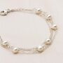Ivy Layered Chain Pearl Bracelet, thumbnail 1 of 3