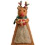 Felt Reindeer Christmas Tree Topper, thumbnail 2 of 2