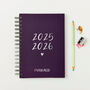 Personalised Script 2025/26 Mid Year Diary, thumbnail 2 of 10