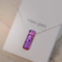 Purple Fused Glass Necklace And Earrings Jewellery Set, thumbnail 2 of 12