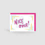 'Nice One!' Card, thumbnail 1 of 2