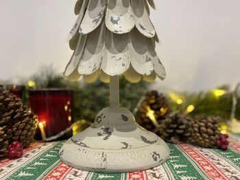 Distressed Metal Christmas Tree Ornament, 3 of 10