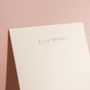 Personalised Foil Notecards, Portrait, Soft Blush, thumbnail 2 of 4