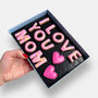 I Love You Mom Mother's Day Letterbox Message Iced Cookies, thumbnail 3 of 11