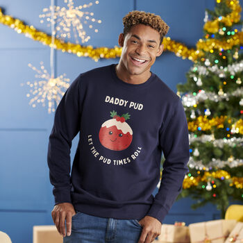 Personalised Pudding Family Adult Christmas Jumper, 2 of 5