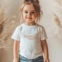 Children/Teens Flower Girl T Shirt, thumbnail 2 of 2