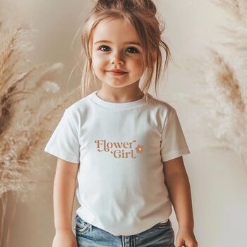 Children/Teens Flower Girl T Shirt, 2 of 2