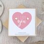 Yellow Gold Earrings – I Love You, thumbnail 1 of 4