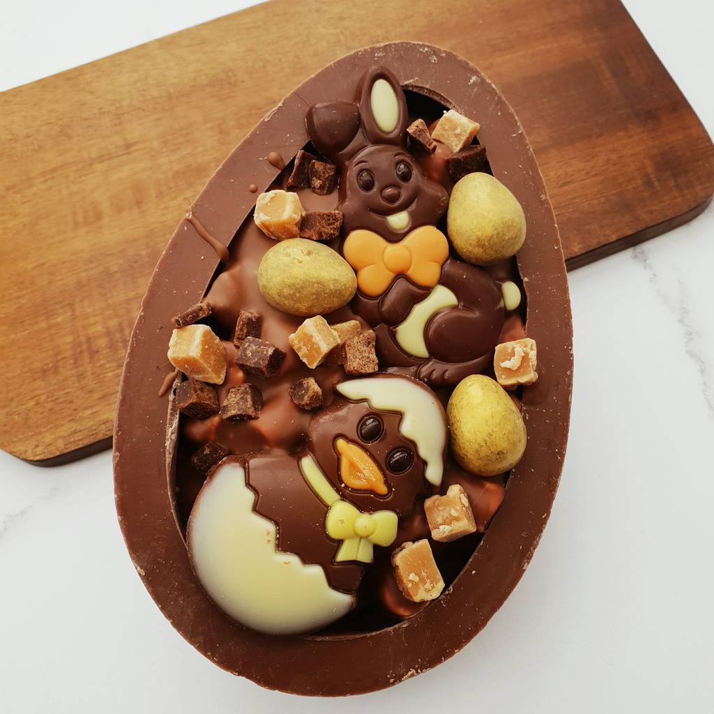 Salted Caramel Rocky Road Easter Egg By Cocoa Delicious