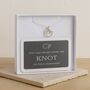 Knot Of Friendship Sterling Silver Necklace, thumbnail 1 of 5