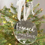 Personalised Engagement Christmas Tree Decoration, thumbnail 7 of 8