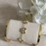 Gold Double Sided Butterfly Charm Bracelet, thumbnail 4 of 6