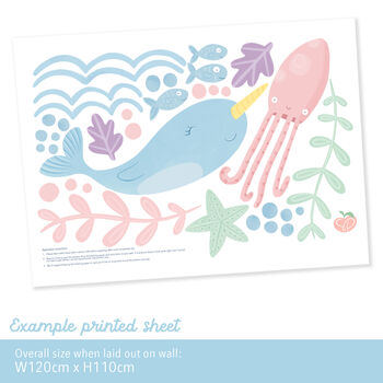 Mermaid Wall Stickers Extra Set, 2 of 2
